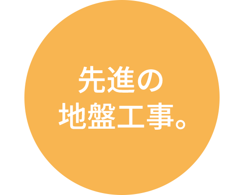 先進の地盤工事。