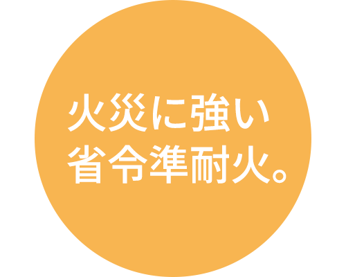 火災に強い省令準耐火。